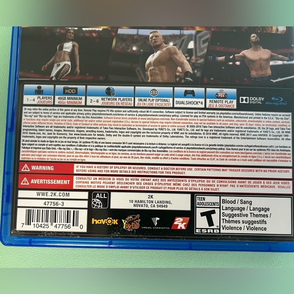 PS4 W2K17 Suplex City Video Game, PlayStation 4 Video Games, WWE game - Picture 5 of 5